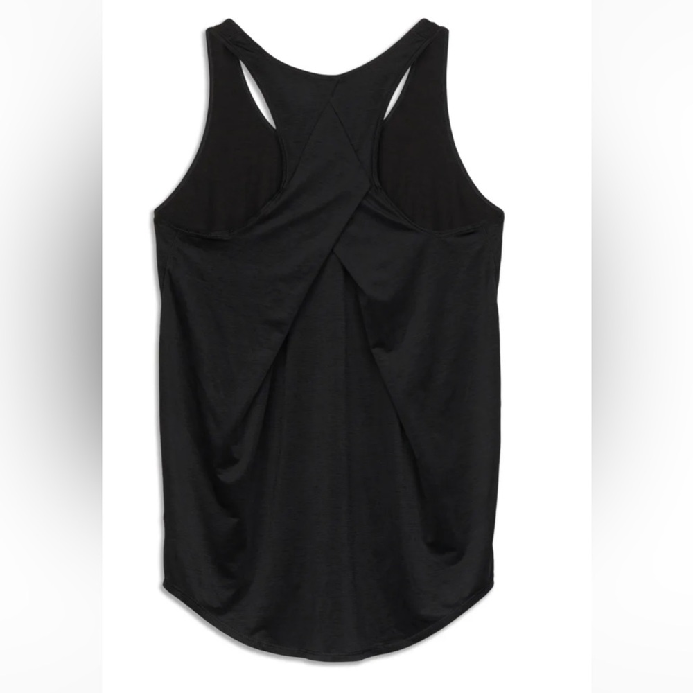 Lululemon Athletica Pink Pleated Sleeveless Tank Top SIZE 6 TWO BLACK AND PINK - Picture 3 of 4